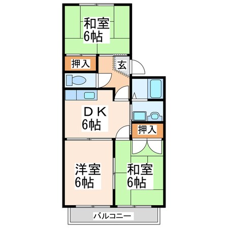 アーバンライフ国府の物件間取画像